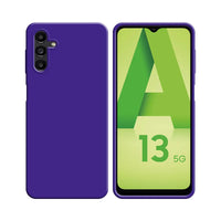 Funda de Silicona Compatible con Samsung Galaxy A13 5G 136B y A04s A047F Morada