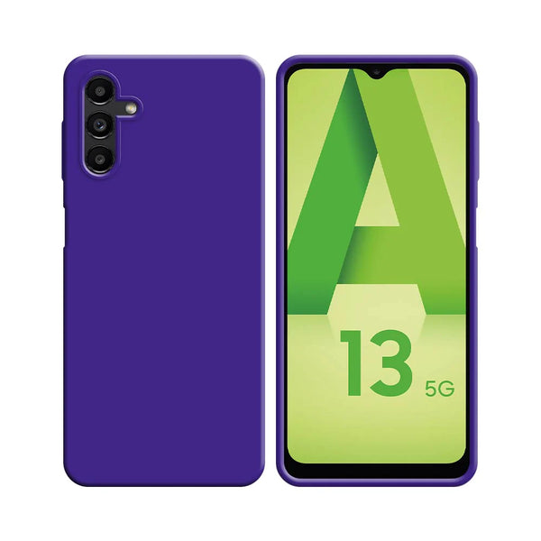 Funda de Silicona Compatible con Samsung Galaxy A13 5G 136B y A04s A047F Morada