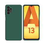 Funda de Silicona Compatible con Samsung Galaxy A13 4G A135 Verde Oscuro