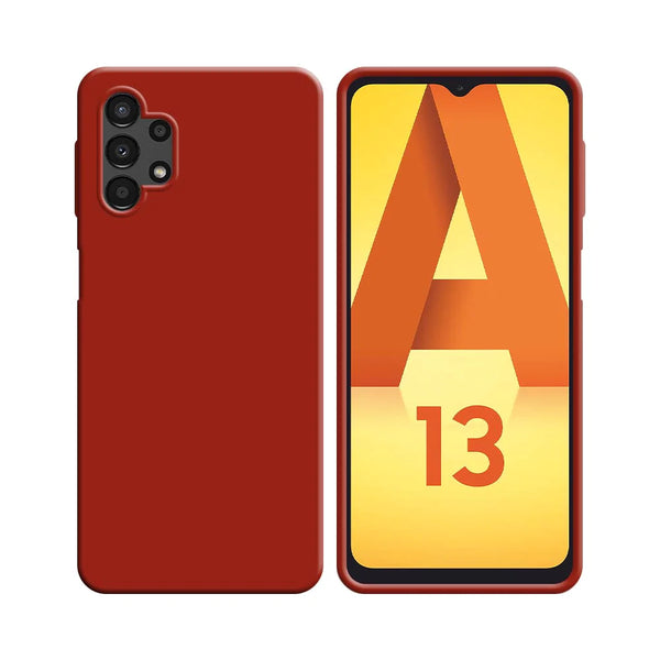 Funda de Silicona Compatible con Samsung Galaxy A13 4G A135 Roja