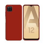 Funda de Silicona Compatible con Samsung Galaxy A12 A125 y M12 M127 Roja