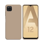 Funda de Silicona Compatible con Samsung Galaxy A12 A125 y M12 M127 Oro Rosa