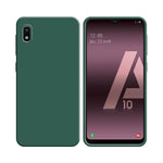 Funda de Silicona Compatible con Samsung Galaxy A10 A105 Verde Oscuro