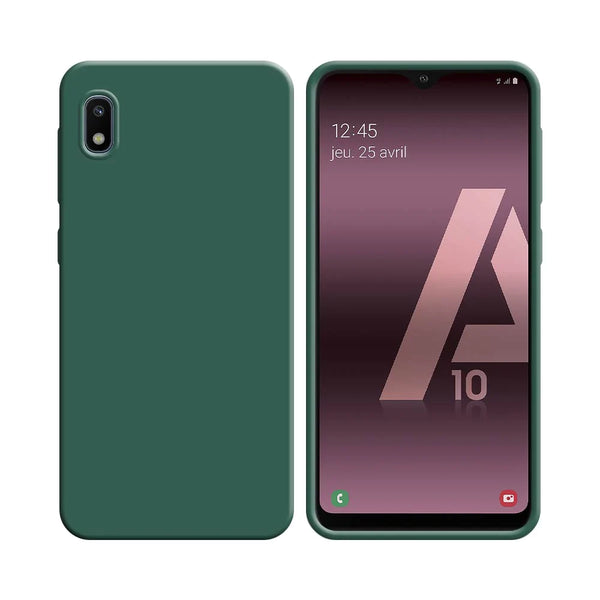 Funda de Silicona Compatible con Samsung Galaxy A10 A105 Verde Oscuro