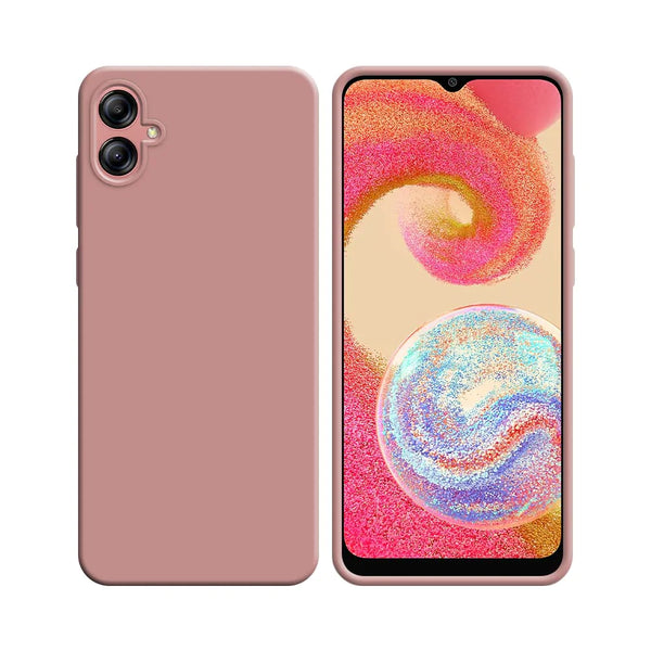 Funda Silicona Compatible con Samsung Galaxy A04e A042 Rosa