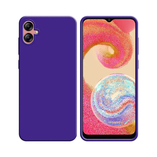 Funda Silicona Compatible con Samsung Galaxy A04e A042 Morada