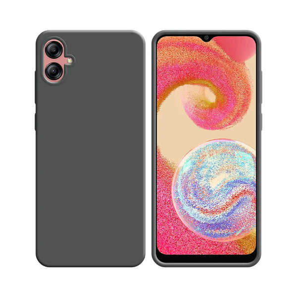 Funda de Silicona Compatible con Samsung Galaxy A04e A042 Gris