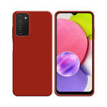 Funda Silicona Compatible con Samsung Galaxy A03s A037 Roja