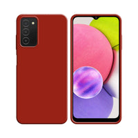 Funda Silicona Compatible con Samsung Galaxy A03s A037 Roja