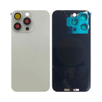 Cache Arri¨¨re pour Apple iPhone 15 Pro Max (Without Part) Titane Blanc