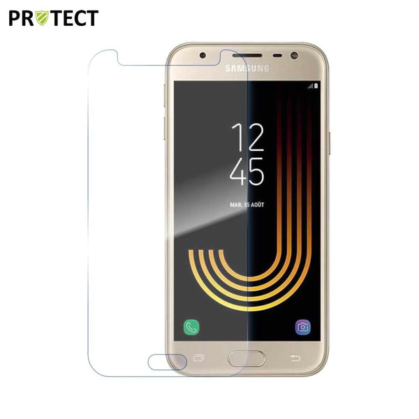 PROTEKSI Kaca Tempered Klasik kanggo Samsung Galaxy J3 2017 J330 Transparan