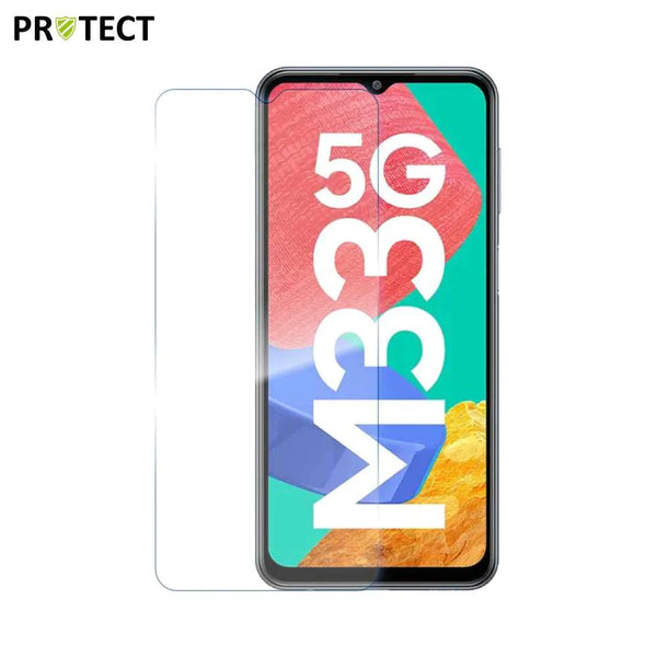 PROTEKSI Kaca Tempered Klasik kanggo Samsung Galaxy M33 5G M336 Transparan
