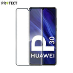 MELINDUNGI Kaca Terbaja Penuh untuk Huawei P30 Hitam