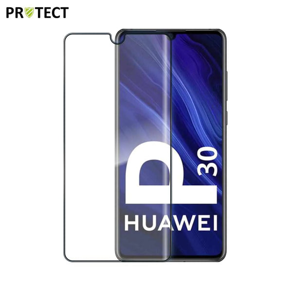 MELINDUNGI Kaca Terbaja Penuh untuk Huawei P30 Hitam