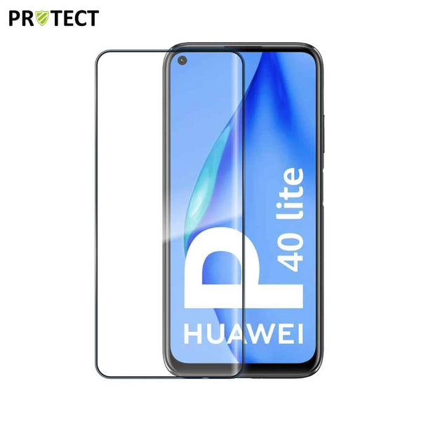 MELINDUNGI Kaca Terbaja Penuh untuk Huawei P40 Lite Hitam