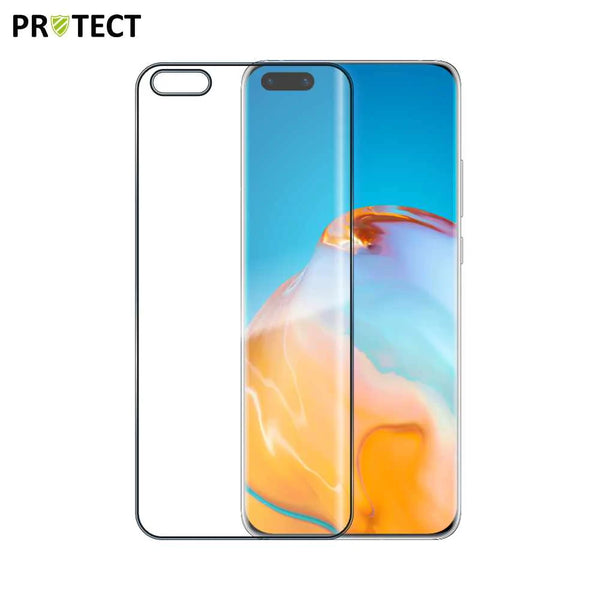 MELINDUNGI Kaca Terbaja Penuh untuk Huawei P40 Pro Plus Hitam