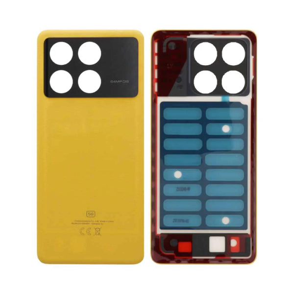 Capa Traseira Premium para Xiaomi Poco X6 Pro 5G Amarela