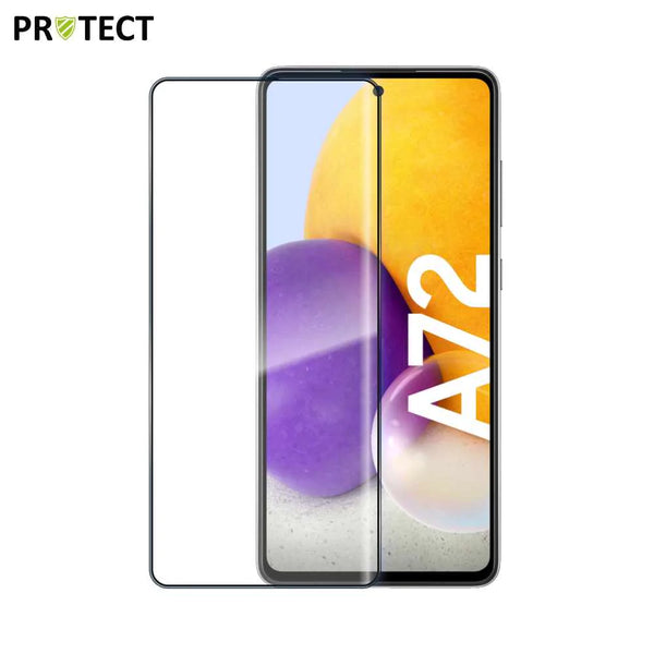 MELINDUNGI Kaca Tempered Penuh untuk Samsung Galaxy A72 4G A725/Galaxy A72 5G A726 Hitam