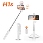 360¡ã Bluetooth Smartphone Tripod with Light (1m) White