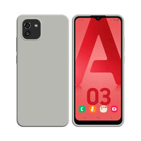 Funda de Silicona Compatible con Samsung Galaxy A03 A035F Blanca