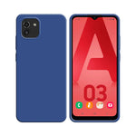 Funda de Silicona Compatible con Samsung Galaxy A03 A035F Azul Marino