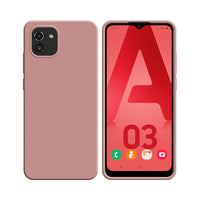 Funda Silicona Compatible con Samsung Galaxy A03 A035F Rosa