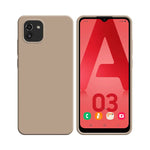Funda de Silicona Compatible con Samsung Galaxy A03 A035F Oro Rosa