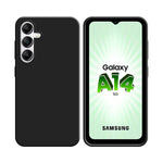 Funda de Silicona Compatible con Samsung Galaxy A14 5G A146P y A14 4G A145 Negra