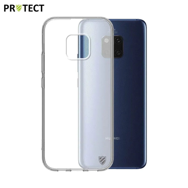 PROTECT Silicone Case kanggo Huawei Mate 20 Pro Transparan