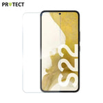 PROTECT Kaca Tempered Klasik kanggo Samsung Galaxy S22 S901 Transparan