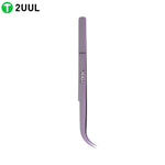 2UUL Purple Titanium Ultra Light Tweezer (Curved)