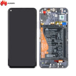 Bloc _cran Complet avec Ch_ssis et Batterie Original pour Huawei Nova 5T pour Honor 20 02352SMP 02352TMU Noir
