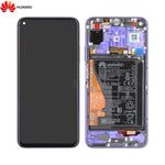 Bloc _cran Complet avec Ch_ssis et Batterie Original pour Huawei Nova 5T pour Honor 20 02353EBH Violet