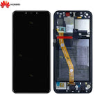 Bloc _cran Complet avec Ch_ssis et Batterie Original pour Huawei P Smart Plus 2018 02352BUE Noir