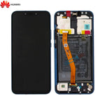 Bloc _cran Complet avec Ch_ssis et Batterie Original pour Huawei Mate 20 Lite 02352DKM 02352GTT Bleu