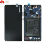 Bloc _cran Complet avec Ch_ssis et Batterie Original pour Huawei Mate 20 02352FQM 02352FQW Bleu