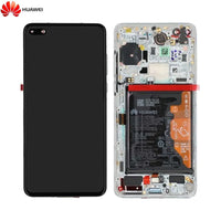Bloc _cran Complet avec Ch_ssis et Batterie Original pour Huawei P40 02353MFW Argent