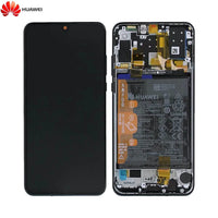Bloc _cran Complet avec Ch_ssis et Batterie Original pour Huawei P30 Lite New Edition 02352PJM 02353FPX Noir Carbone