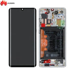 Bloc _cran Complet avec Ch_ssis et Batterie Original pour Huawei P30 Pro/P30 Pro New Edition 02353SBC Argent Givre