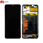 Bloc _cran Complet avec Ch_ssis et Batterie Original pour Huawei P Smart 2021 02354ADC Noir