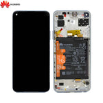 Bloc _cran Complet avec Ch_ssis et Batterie Original pour Huawei P40 Lite 5G 02353SUQ Argent