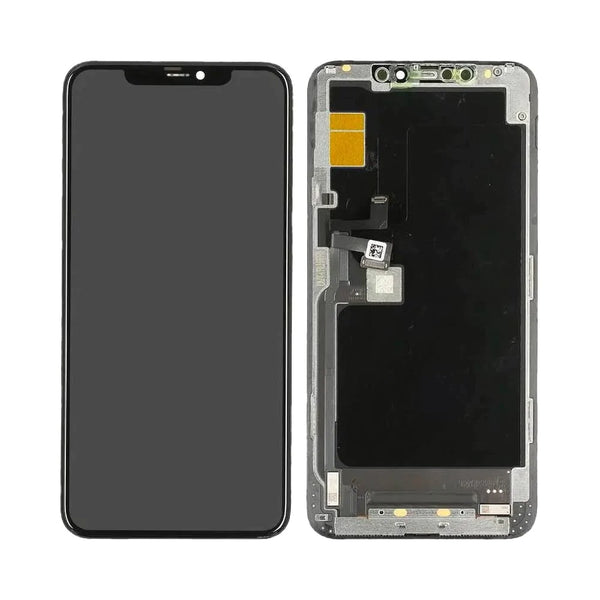 شاشة لمس أصلية لهاتف Apple iPhone 11 Pro Max 605-05895 661-14099 (حزمة الخدمة) عالمية باللون الأسود