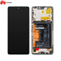 Original Full Screen Assembly with Frame and Battery for Huawei Nova 11i 02355PFM Mint Green