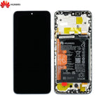 Blok Layar Lengkap karo Bingkai lan Baterei Asli kanggo Huawei Nova Y90 02355ARH Crystal Blue