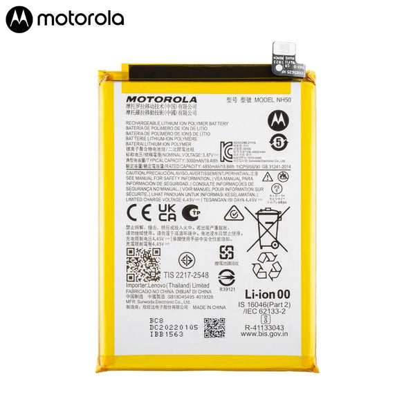 Bateria original para motorola moto g22/moto e32/moto e32s/moto g53/moto e13 sb18d34202 sb18d34206 sb18d45495 sb18d69208 sb18d69209 nh50