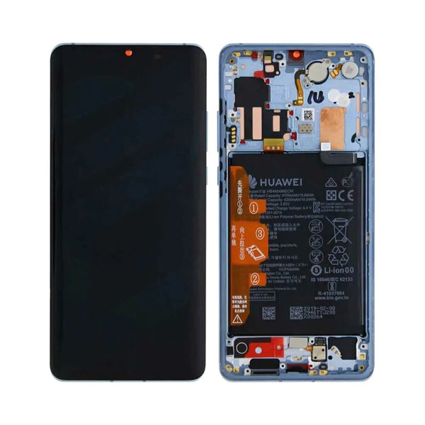 Bloc _cran Complet avec Ch_ssis et Batterie Original pour Huawei P30 Pro/P30 Pro New Edition 02352PGH 02353FUT 02354NAD 02354NAG (Official Refurb) Nacre