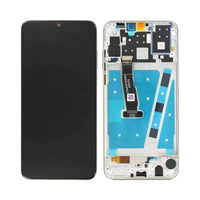 Huawei P30 Lite New Edition用フレ_ム付きタッチスクリ_ン ホワイト