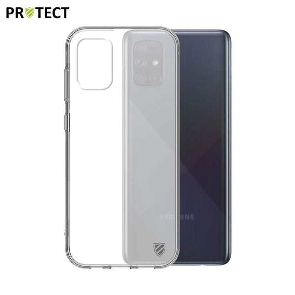 保_シリコンケ_ス Samsung Galaxy A71 A715 用 透明