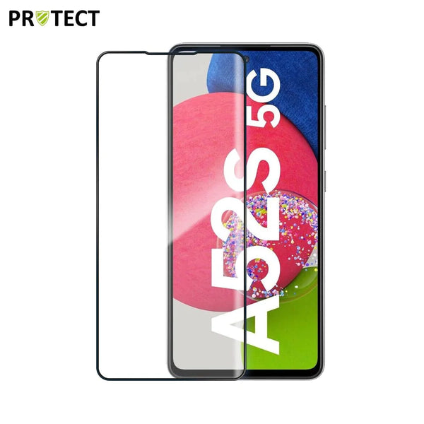 完全_化ガラスを保_ Samsung Galaxy A52 5G A526/Galaxy A52 4G A525/Galaxy A52s 5G A528 ブラック用