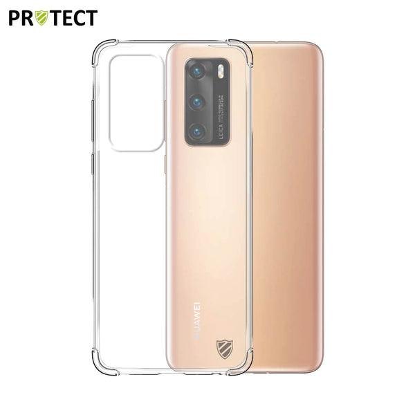 Nglindhungi kasus silikon sing dikuatake kanggo Huawei P40 Transparan